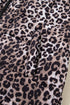 Leopard Quilted Full Zip Stand Collar Puffer Vest